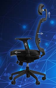 Dobre krzesło biurowe - Fotel biurowy ergonomiczny SitPlus ERGON