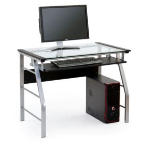 biurko ze szklanym blatem do komputera
