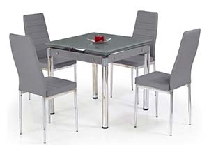 Jak dobrać krzesła do stołu w jadalni - Zestaw stołowy Halmar Kent