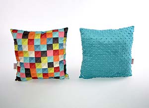 Poduszki na kanapę - Poduszka Lolo Picolo kolorowe kwadraty