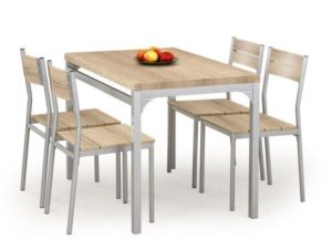Zestaw HALMAR MALCOLM stół + 4 krzesła kolor dąb sonoma