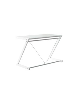 Biurko DD Z-Line - Desk Plus - białe - szklane NEGOCJUJ CENĘ