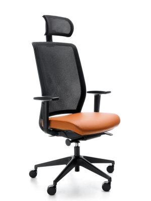 PROFIm Fotel biurowy VERIS NET 110SFL - wysuw siedziska - kąt ujemny 