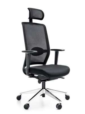 PROFIm Fotel biurowy VERIS NET 111SFL - wysuw siedziska - kąt ujemny - dla osób wysokich