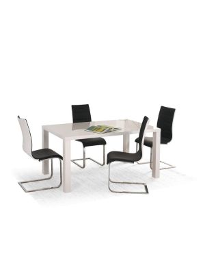 Stół rozkładany Halmar RONALD biały 120-160 cm