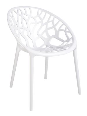 Krzesło KORAL King Home - polipropylen - Białe