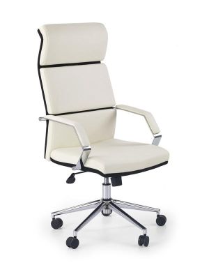 Fotel gabinetowy HALMAR COSTA biały/czarny ekoskóra OUTLET - WYSYŁKA 24h (1 sztuka)