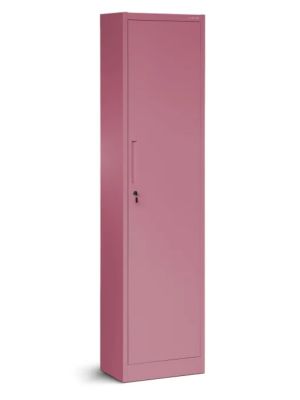 Biurowa szafa metalowa ALEX, 450x1850x400 mm - Fresh Style: pudrowy róż
