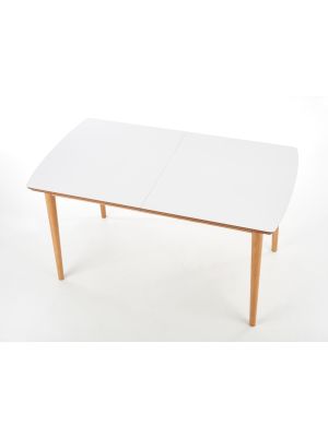 Stół Halmar BARRET rozkładany 90(190)x80 biały/dąb lefkas