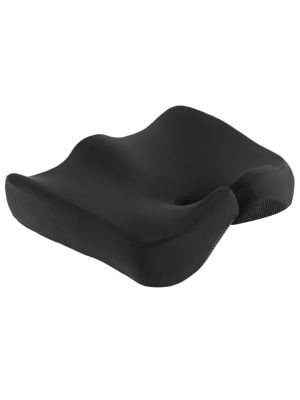 Ergonomiczna poduszka ortopedyczna na fotel Bobby 2 czarna