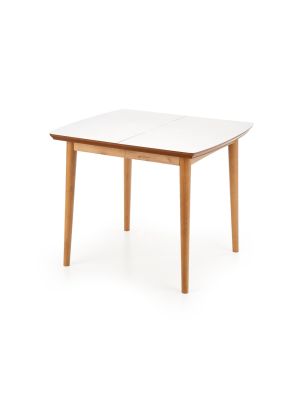 Stół Halmar BRADLEY rozkładany 140(185)x80 biały/dąb lefkas - NEGOCJUJ CENĘ
