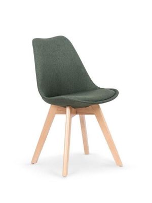 Krzesło HALMAR K303 ciemny zielony / buk