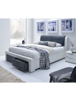 Łóżko Halmar CASSANDRA S 140x200 tapicerowane z szufladami - NEGOCJUJ CENĘ