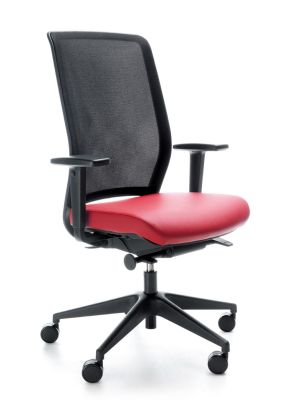 PROFIm Fotel biurowy VERIS NET 100SFL - wysuw siedziska - kąt ujemny