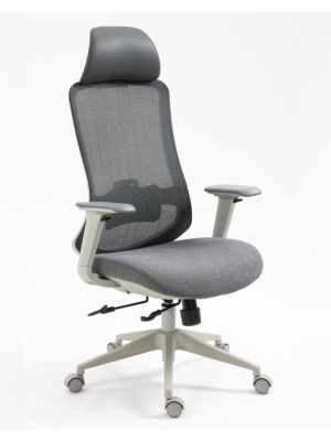 Fotel ergonomiczny Signal ERGON szary - wysuw siedziska - obciążenie do 150 kg