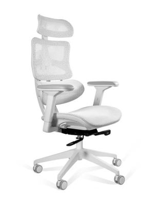 Fotel ergonomiczny UNIQUE ERGOTECH biały  - ZŁAP RABAT KOD:150