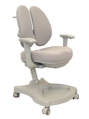 VETRO Grey - krzesełko z regulacją wysokości z podłokietnikami FunDesk - OUTLET