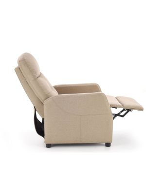 Fotel wypoczynkowy rozkładany HALMAR FELIPE beżowy recliner