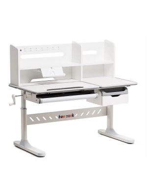 Fiore II Grey - Regulowane biurko dla dzieci i młodzieży FunDesk 120x60 cm