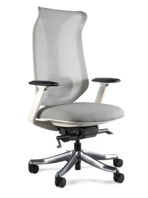 Fotel ergonomiczny Unique FOCUS szary/szary siedzisko tkanina