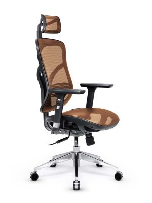 Fotel ergonomiczny DIABLO V-BASIC czarno-pomarańczowy - obciążenie do 140 kg