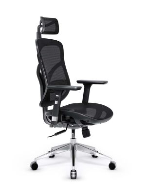 Fotel ergonomiczny DIABLO V-BASIC czarny - obciążenie do 140 kg