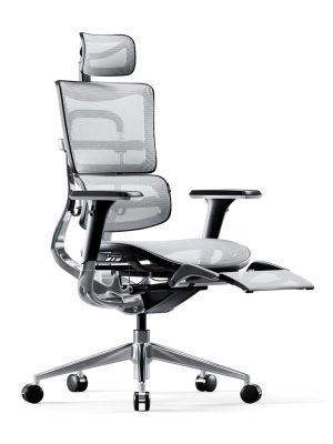 Fotel ergonomiczny DIABLO V-MASTER czarno-biały - obciążenie do 150 kg