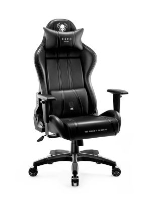 Fotel gamingowy Diablo X-One 2.0 King Size czarny - sugerowany wzrost 175 - 205 cm - obciążenie do 160 kg
