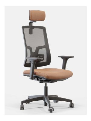 Fotel biurowy BGroup SKILL NET Black (SKNB) - dla osób wysokich