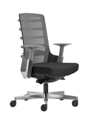 Fotel biurowy Unique SPINELLY M 998B - Czarny, wysuw siedziska + 21 kolorów siedziska. 