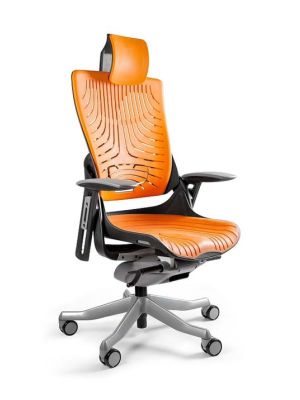 Fotel ergonomiczny czarny WAU 2 Elastomer - Mango- ZADZWOŃ 692 474 000 - OTRZYMASZ RABAT !