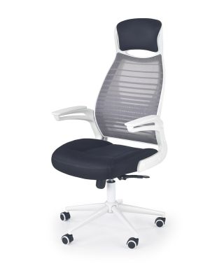 Fotel biurowy obrotowy HALMAR FRANKLIN biały/czarny/popielaty
