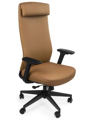 Krzesło ergonomiczne Spacetronik HAVARD-02 brązowe