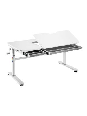 IRIS Grey - Regulowane biurko dziecięce FunDesk 120x60 cm