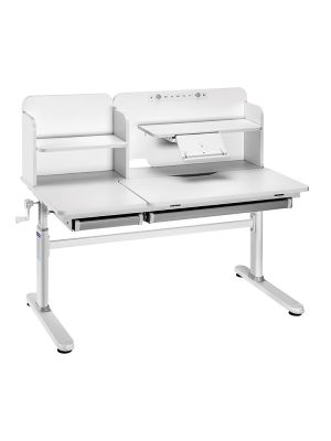 IRIS II Grey - Regulowane biurko dziecięce FunDesk 120x60 cm