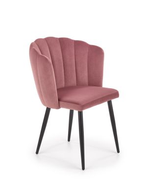 Krzesło HALMAR K386 różowy velvet - RABAT CZEKA W KOSZYKU