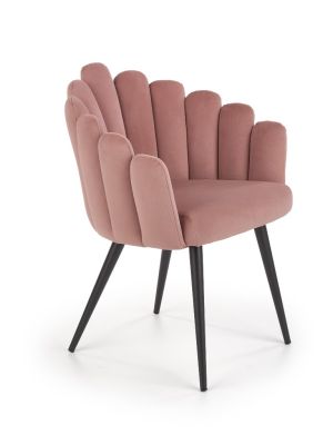 Krzesło HALMAR K410 różowy velvet - NEGOCJUJ CENĘ