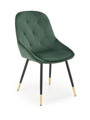 Krzesło HALMAR K437 ciemny zielony velvet