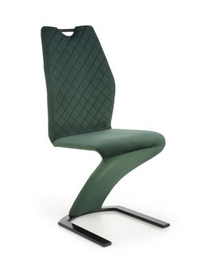 Krzesło HALMAR K442 ciemny zielony velvet - NEGOCJUJ CENĘ - RABAT CZEKA W KOSZYKU