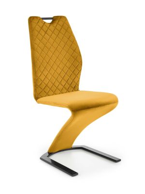 Krzesło HALMAR K442 musztardowy velvet