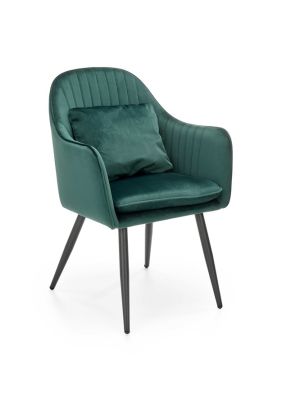 Krzesło Halmar K464 ciemny zielony velvet