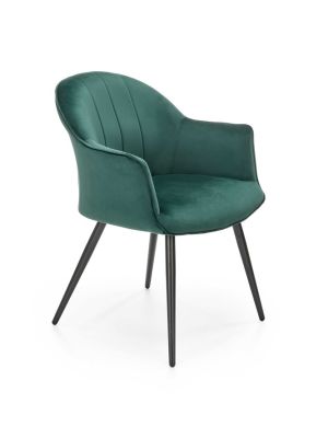 Krzesło Halmar K468 ciemny zielony velvet