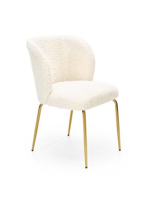 Krzesło Halmar K474 kremowy-złoty