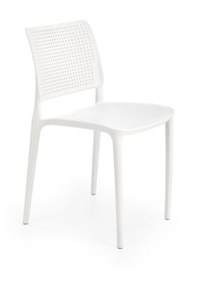 Krzesło ogrodowe HALMAR K514 biały -  polipropylen