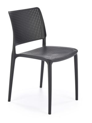 Krzesło ogrodowe HALMAR K514 czarny -  polipropylen