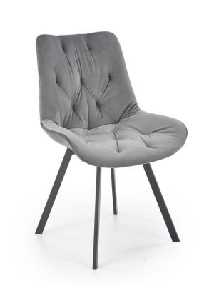 Krzesło Halmar K519 - popielaty velvet