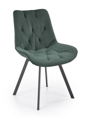 Krzesło Halmar K519 - ciemny zielony velvet