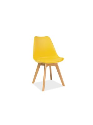 Krzesło drewniane SIGNAL KRIS buk / żółty