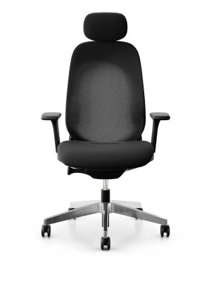 Krzesło Giroflex 40 czarny z zagłówkiem - SZYBKA WYSYŁKA