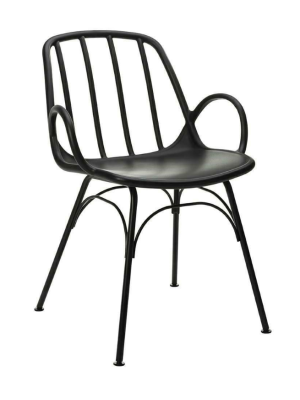 Krzesło CASTERIA czarny - KING HOME - polipropylen 